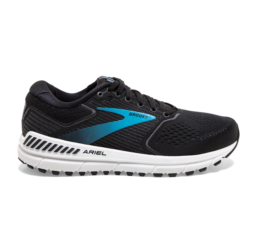 Brooks Womens Running Shoes Nz - Ariel 20 Black/Blue ( ZUYSE6098 )